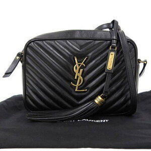 Saint Laurent Paris Lou Camera Bag Logo Black Leather Shoulder